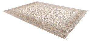 Tappeto Kashan Floreale Avorio Blu Notte 238x343 Cm