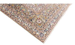 Tappeto Kashan Floreale Avorio Blu Indaco 300x428 Cm