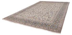 Tappeto Kashan Floreale Avorio Blu 295x408 Cm