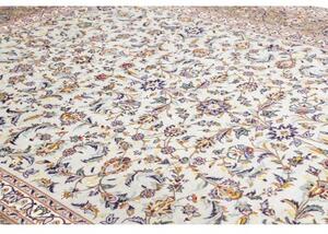 Tappeto Kashan Floreale Avorio Blu Indaco 300x428 Cm