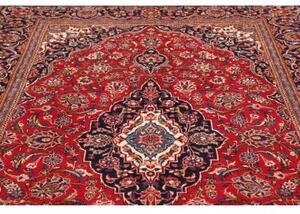 Tappeto Ardakan Medaglione Floreale Rosso Blu Scuro 195x317 Cm