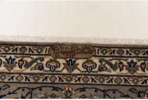 Tappeto Kashan Floreale Avorio Blu 273x378 Cm