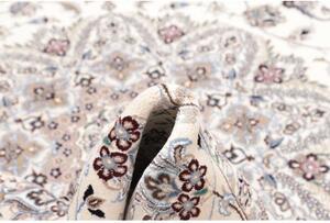 Tappeto Nain 9la Medaglione Floreale Avorio Blu 250x346 Cm