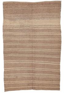 Tappeto Kilim Vintage Geometrico Marrone Beige 160x243 Cm