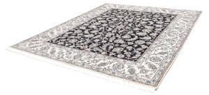 Tappeto Nain Kashmar Floreale Blu Scuro Avorio 249x296 Cm