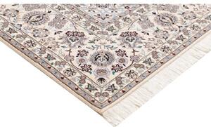 Tappeto Nain 9la Medaglione Floreale Avorio Blu 250x346 Cm