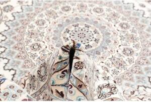 Tappeto Nain 9la Medaglione Floreale Avorio Blu Chiaro 297x390 Cm