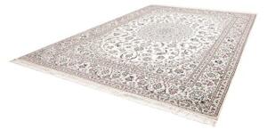 Tappeto Nain 9la Medaglione Floreale Avorio Blu Chiaro 297x390 Cm