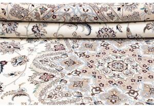 Tappeto Nain 9la Medaglione Floreale Avorio Blu 250x346 Cm