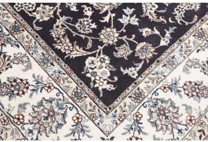 Tappeto Nain Kashmar Floreale Blu Scuro Avorio 250x337 Cm