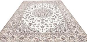 Tappeto Nain 9la Medaglione Floreale Avorio Blu 250x346 Cm