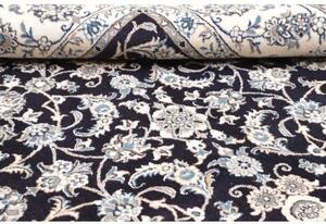 Tappeto Nain Kashmar Floreale Blu Scuro Avorio 249x296 Cm