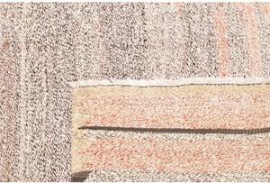 Tappeto Kilim Vintage Geometrico Avorio Grigio 166x224 Cm