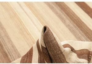 Tappeto Kilim Vintage Geometrico Beige Avorio 145x305 Cm