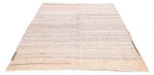 Tappeto Kilim Vintage Geometrico Avorio Grigio 166x224 Cm