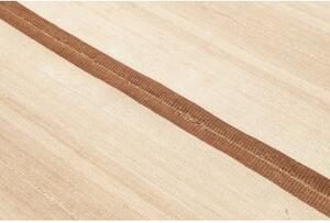 Tappeto Kilim Vintage Geometrico Avorio Marrone Chiaro 134x154 Cm