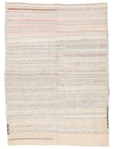 Tappeto Kilim Vintage Geometrico Avorio Grigio 166x224 Cm