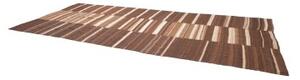 Tappeto Kilim Vintage Patchwork Marrone Beige 195x446 Cm