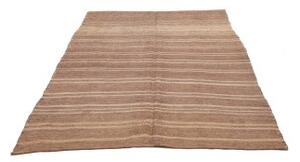 Tappeto Kilim Vintage Geometrico Marrone Beige 160x243 Cm