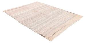 Tappeto Kilim Vintage Geometrico Avorio Grigio 166x224 Cm