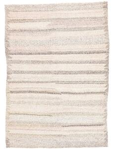 Tappeto Kilim Vintage Geometrico Avorio Tortora 117x165 Cm
