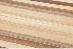 Tappeto Kilim Vintage Geometrico Beige Avorio 145x305 Cm