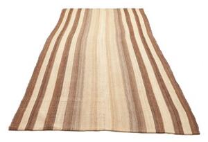 Tappeto Kilim Vintage Geometrico Beige Avorio 145x305 Cm