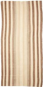 Tappeto Kilim Vintage Geometrico Beige Avorio 145x305 Cm