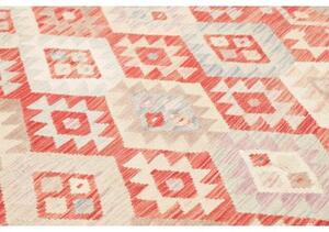 Tappeto Kilim Geometrico Rosso Mattone Avorio 177x236 Cm