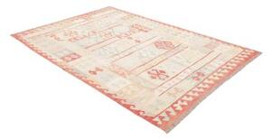 Tappeto Kilim Stilizzato Corallo Beige 174x246 Cm