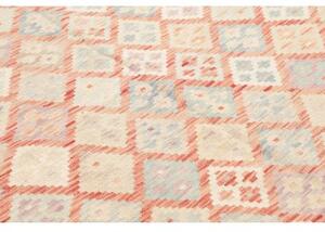 Tappeto Kilim Geometrico Terracotta Beige 183x246 Cm