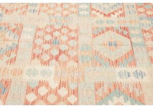 Tappeto Kilim Geometrico Terracotta Avorio 193x300 Cm