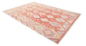 Tappeto Kilim Geometrico Ruggine Beige 209x290 Cm