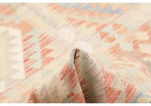 Tappeto Kilim Geometrico Rosa Antico Avorio 171x250 Cm
