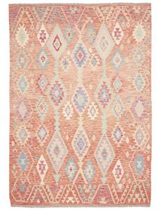 Tappeto Kilim Geometrico Ruggine Beige 175x250 Cm