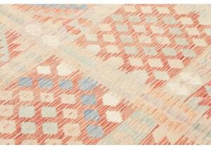 Tappeto Kilim Geometrico Rosa Antico Avorio 171x250 Cm