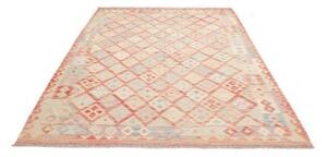 Tappeto Kilim Geometrico Terracotta Beige 183x246 Cm