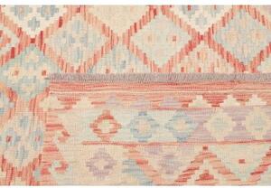 Tappeto Kilim Geometrico Terracotta Beige 183x246 Cm