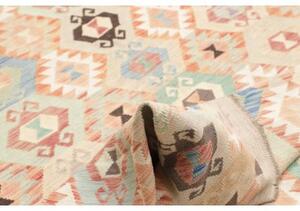 Tappeto Kilim Geometrico Avorio Beige 216x288 Cm
