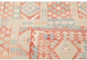 Tappeto Kilim Geometrico Terracotta Avorio 193x300 Cm