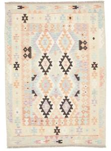 Tappeto Kilim Geometrico Avorio Multicolore 130x181 Cm