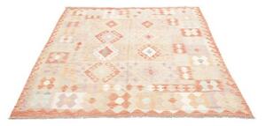 Tappeto Kilim Geometrico Beige Terracotta 149x195 Cm