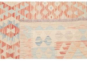 Tappeto Kilim Geometrico Beige Rosso Mattone 148x192 Cm