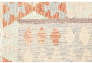 Tappeto Kilim Geometrico Avorio Grigio Chiaro 149x201 Cm