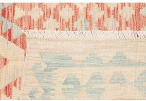 Tappeto Kilim Geometrico Avorio Terracotta 154x192 Cm