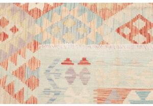 Tappeto Kilim Geometrico Avorio Mattone 124x181 Cm