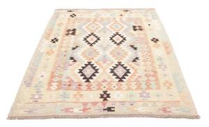 Tappeto Kilim Geometrico Avorio Multicolore 130x181 Cm