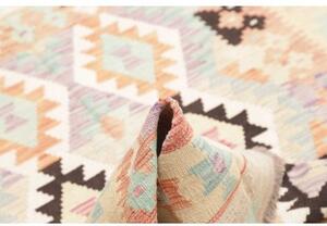 Tappeto Kilim Geometrico Avorio Multicolore 130x181 Cm