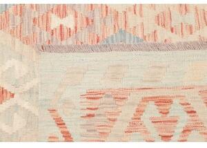 Tappeto Kilim Geometrico Beige Azzurro 152x200 Cm