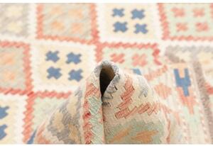 Tappeto Kilim Geometrico Avorio Corallo 150x202 Cm
